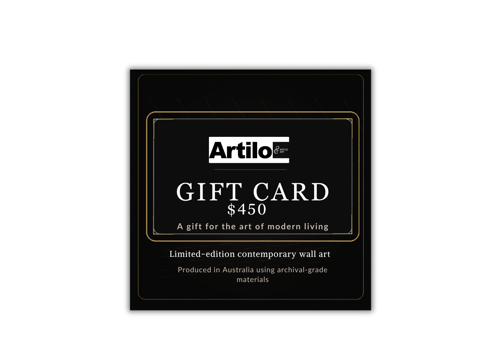 Artilo Art Gift Card $450
