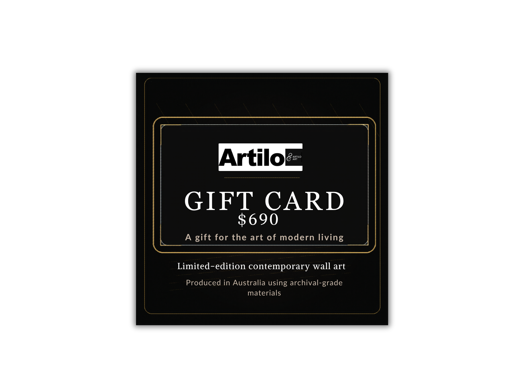 Artilo Art Gift Card $690